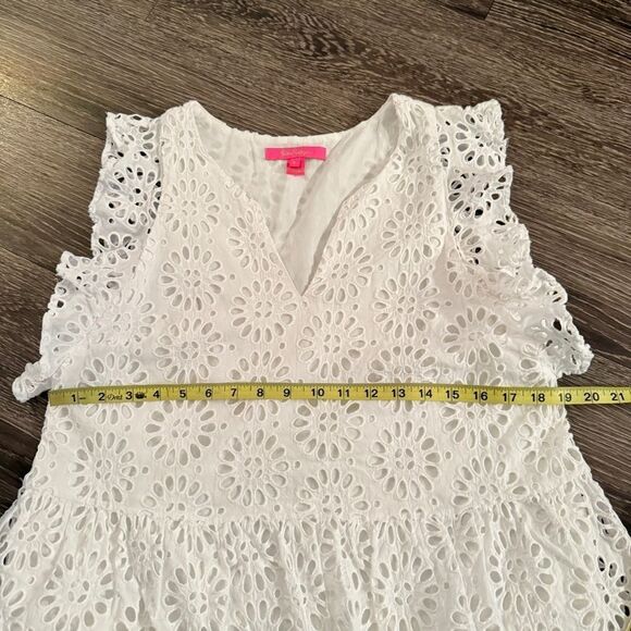 Lilly Pulitzer Jerilynn Flutter Sleeve Eyelet Top - Picture 6 of 8